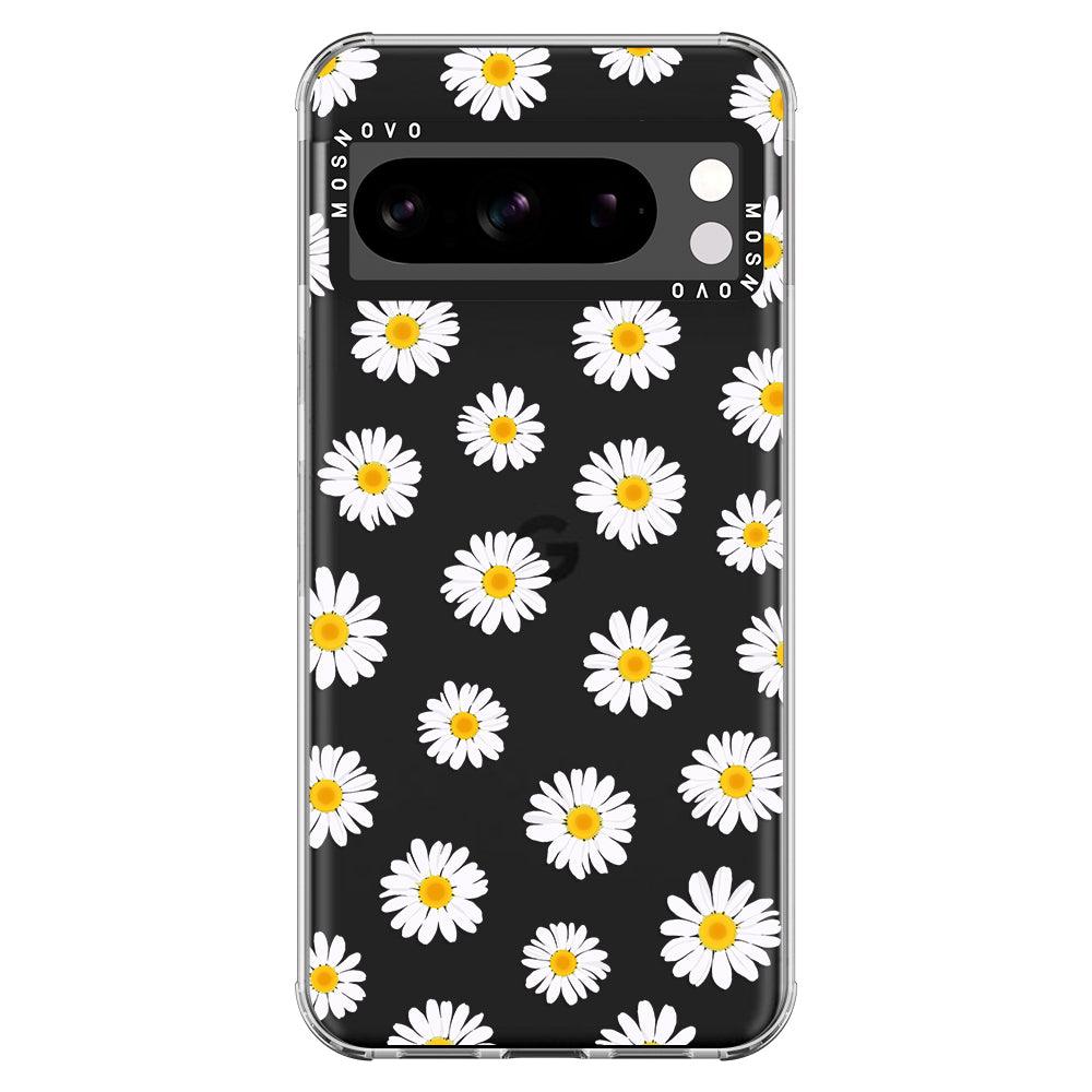 White Daisy Phone Case - Google Pixel 8 Pro Case - MOSNOVO