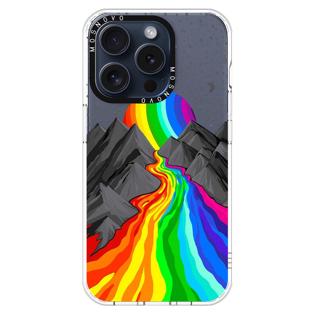 Rainbow Landscape Phone Case - iPhone 15 Pro Case - MOSNOVO