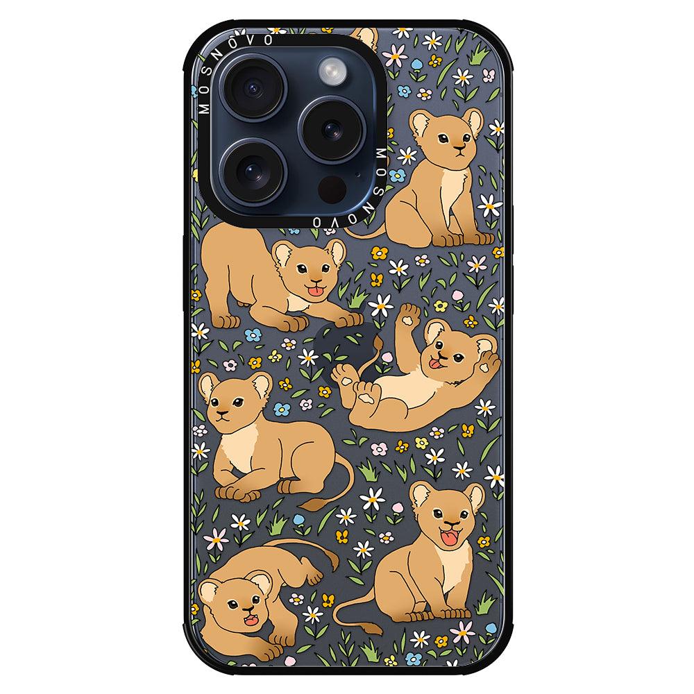 Cute Lion Phone Case - iPhone 15 Pro Case - MOSNOVO