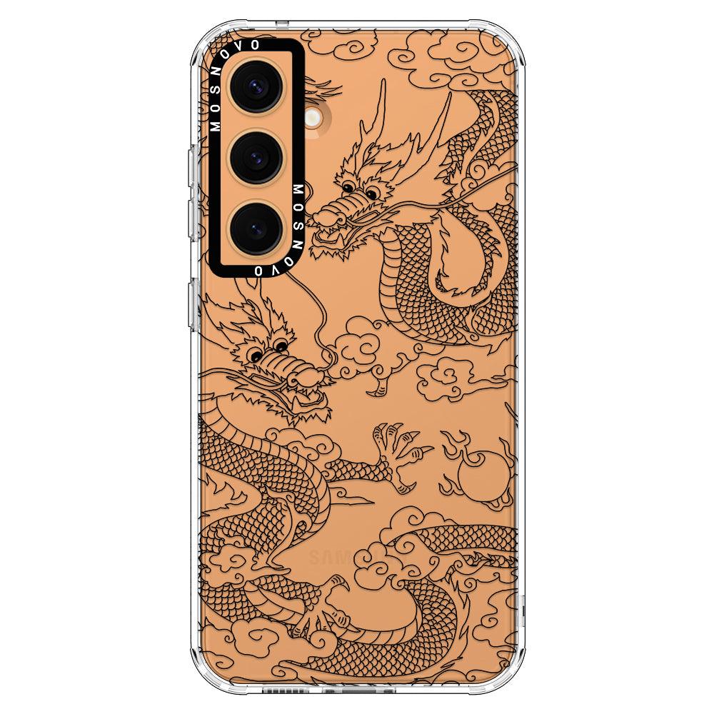 Black Dragon Phone Case - Samsung Galaxy S24 Case - MOSNOVO