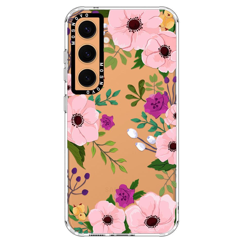 Watercolor Floral Phone Case - Samsung Galaxy S24 Plus Case - MOSNOVO