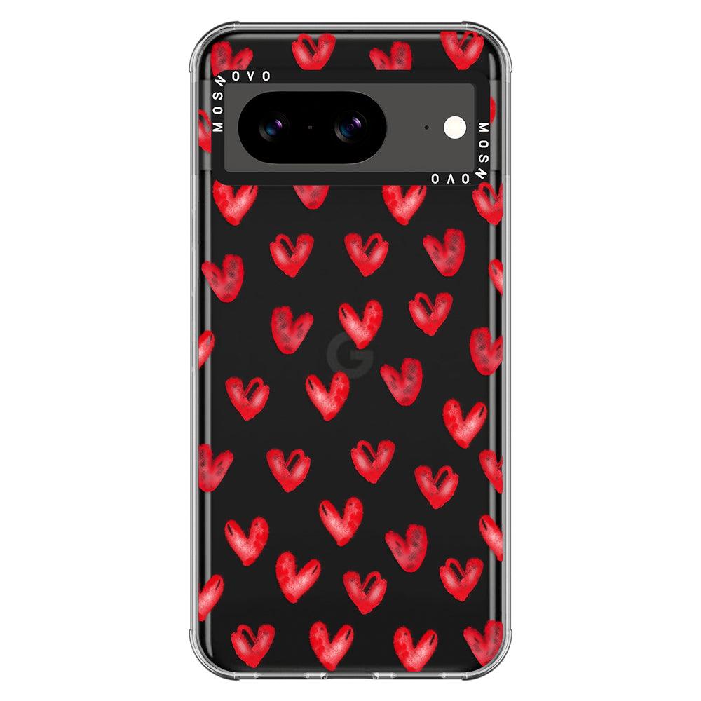 Cute Little Hearts Phone Case - Google Pixel 8 Case