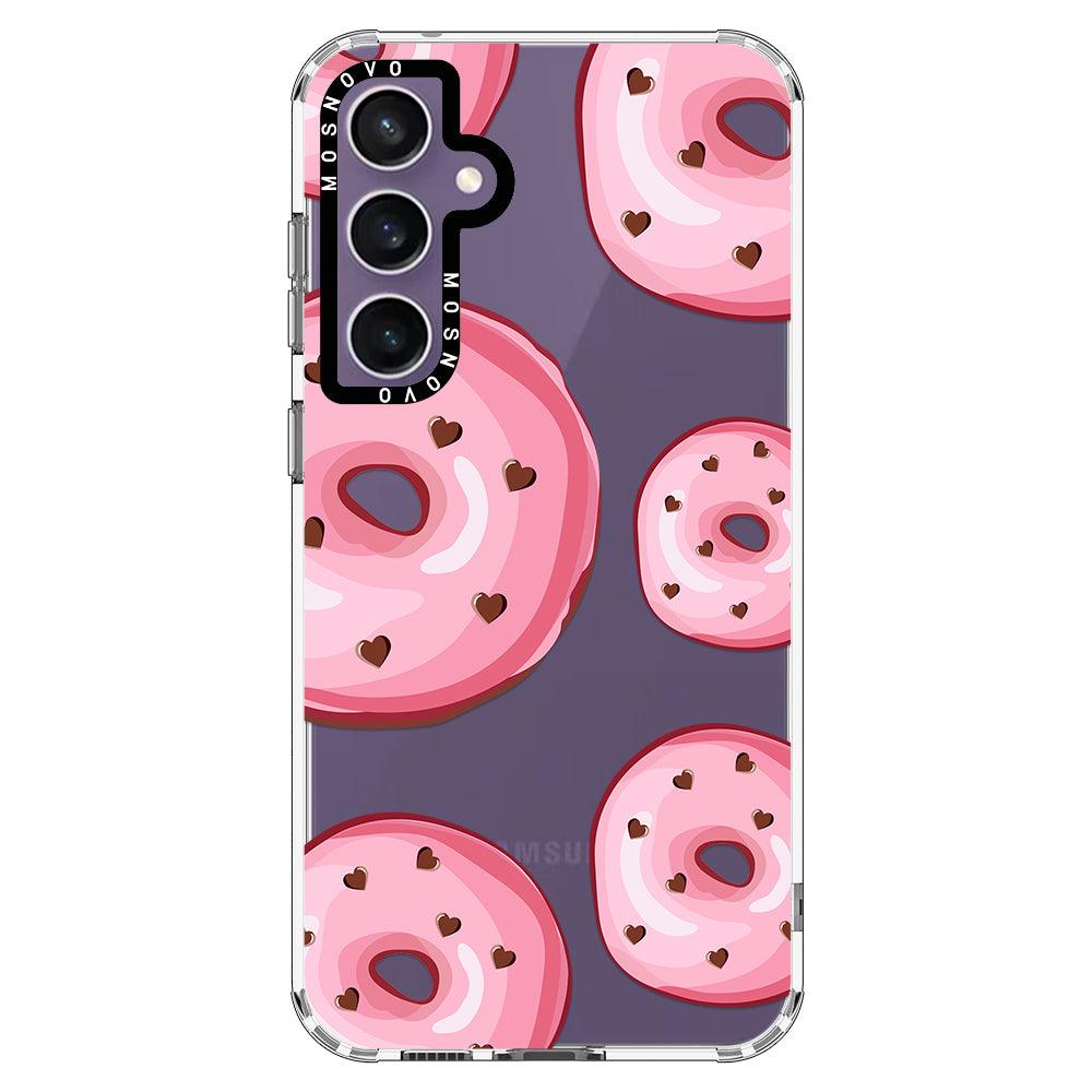 Pink Donuts Phone Case - Samsung Galaxy S23 FE Case