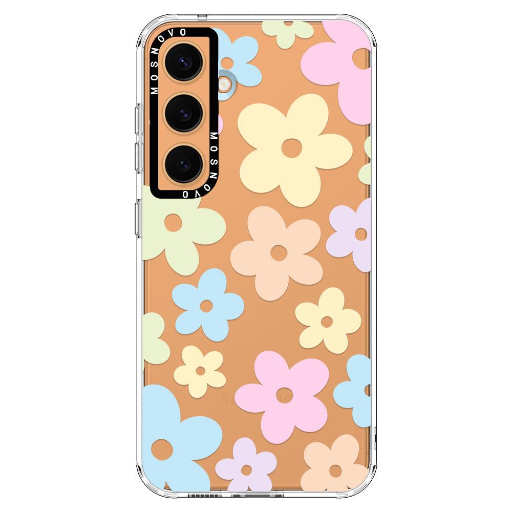 Pastel Flower Phone Case - Samsung Galaxy S24 Case