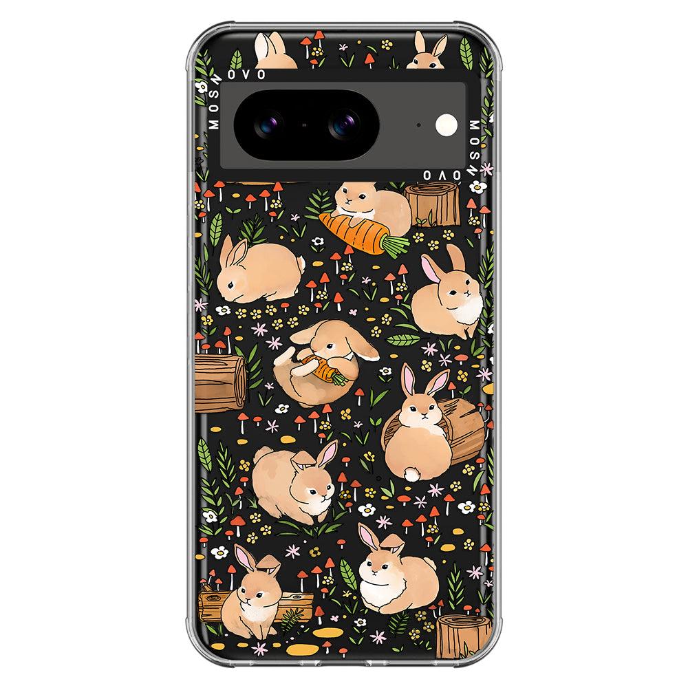 Cute Bunny Garden Phone Case - Google Pixel 8 Case - MOSNOVO