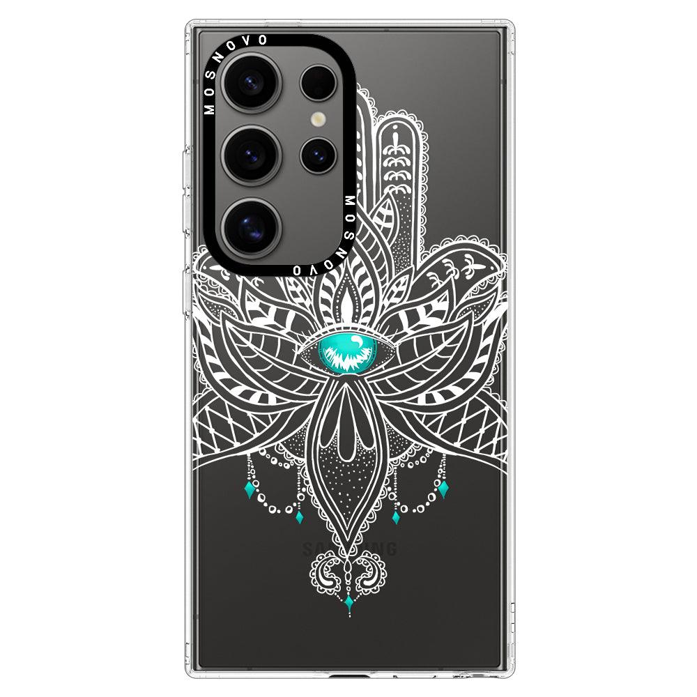 Hamsa Hand Phone Case - Samsung Galaxy S24 Ultra Case - MOSNOVO