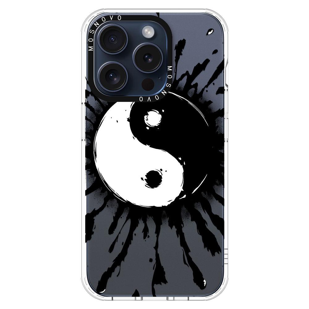 Ying Yang Phone Case - iPhone 15 Pro Case - MOSNOVO