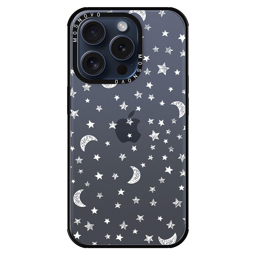 Night Moon Sky Phone Case - iPhone 15 Pro Case - MOSNOVO