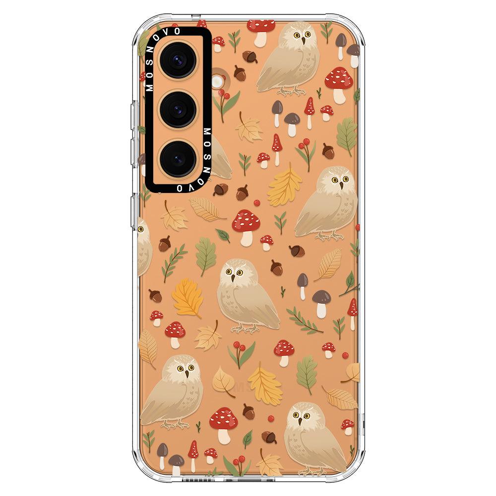 Autumn Owl Phone Case - Samsung Galaxy S24 Plus Case - MOSNOVO