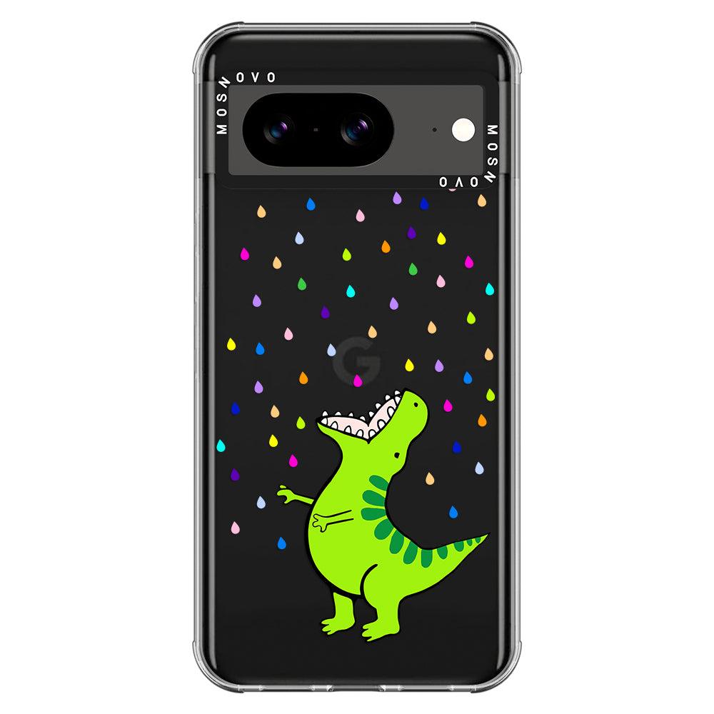 Rainbow Dinosaur Phone Case - Google Pixel 8 Case