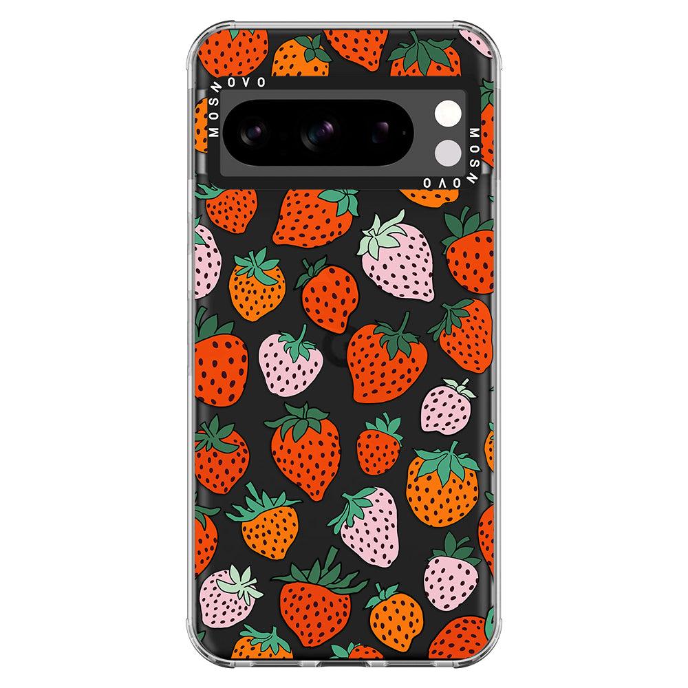 Cute Strawberry Phone Case - Google Pixel 8 Pro Case - MOSNOVO