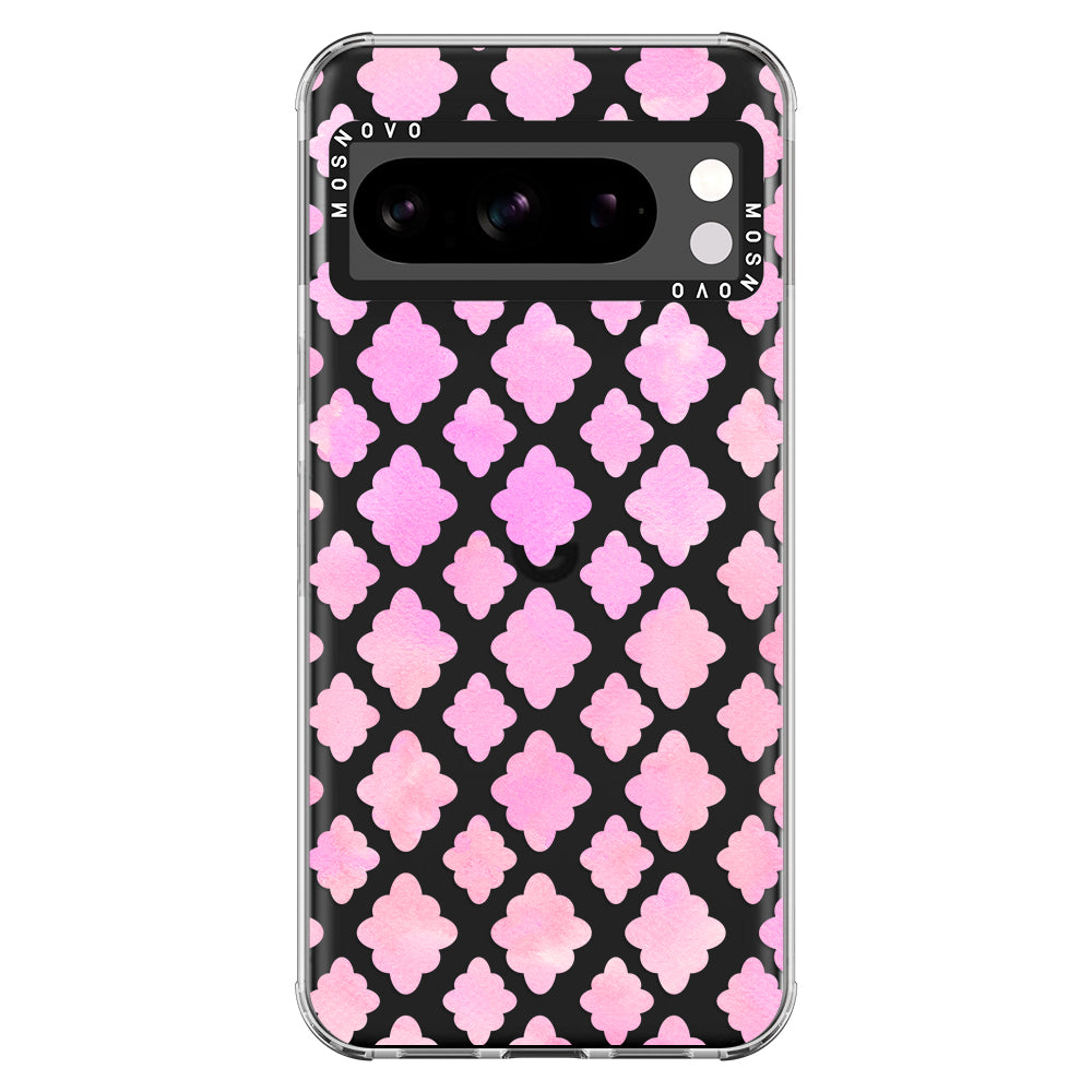 Pink Flower Diamond Phone Case - Google Pixel 8 Pro Case - MOSNOVO