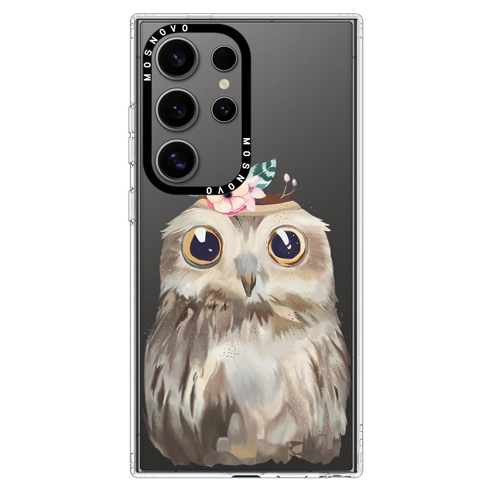 Cute Owl Phone Case - Samsung Galaxy S24 Ultra Case - MOSNOVO