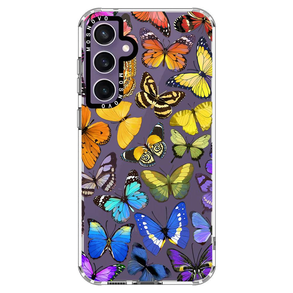 Rainbow Butterfly Phone Case - Samsung Galaxy S23 FE Case