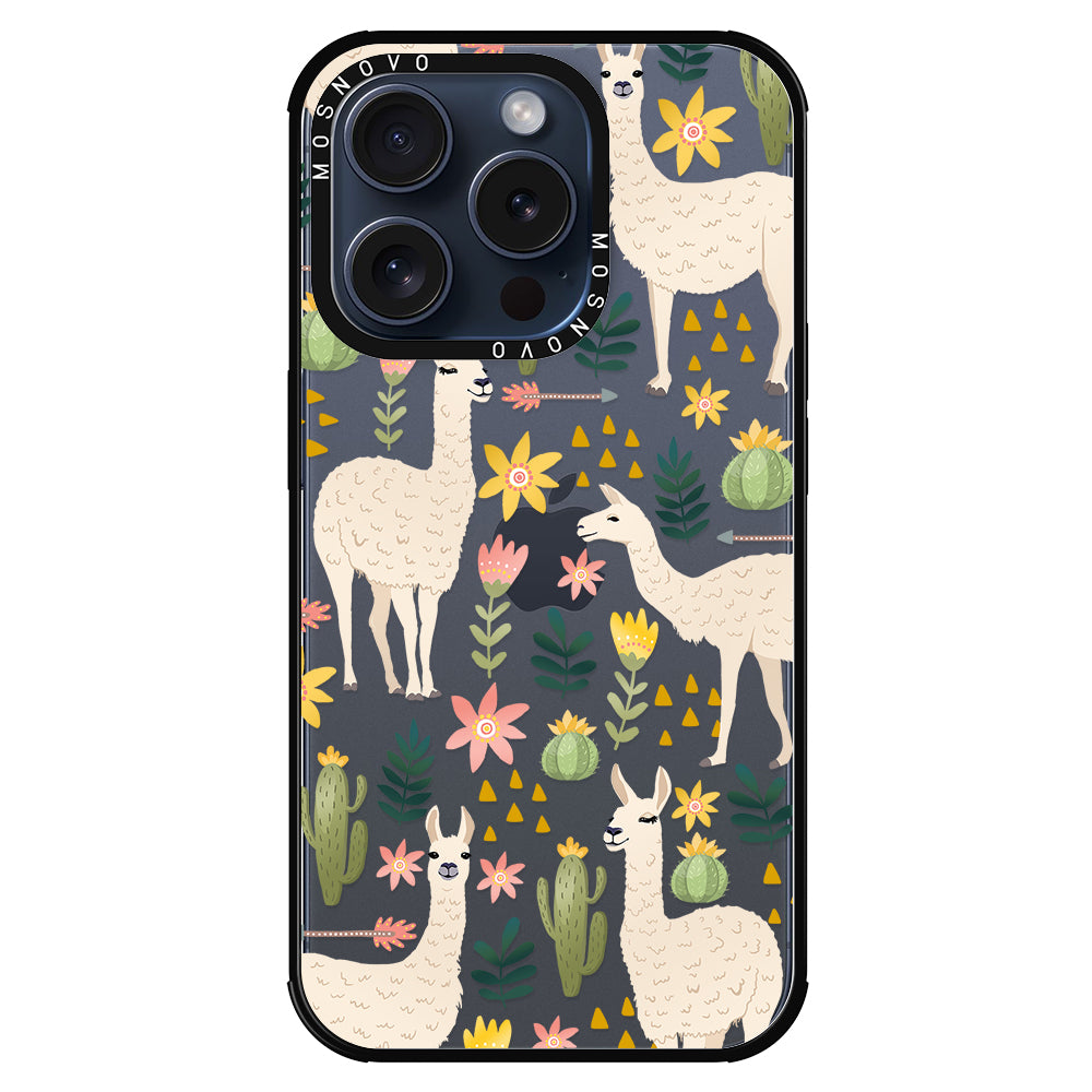 Desert Llama Phone Case - iPhone 15 Pro Case - MOSNOVO