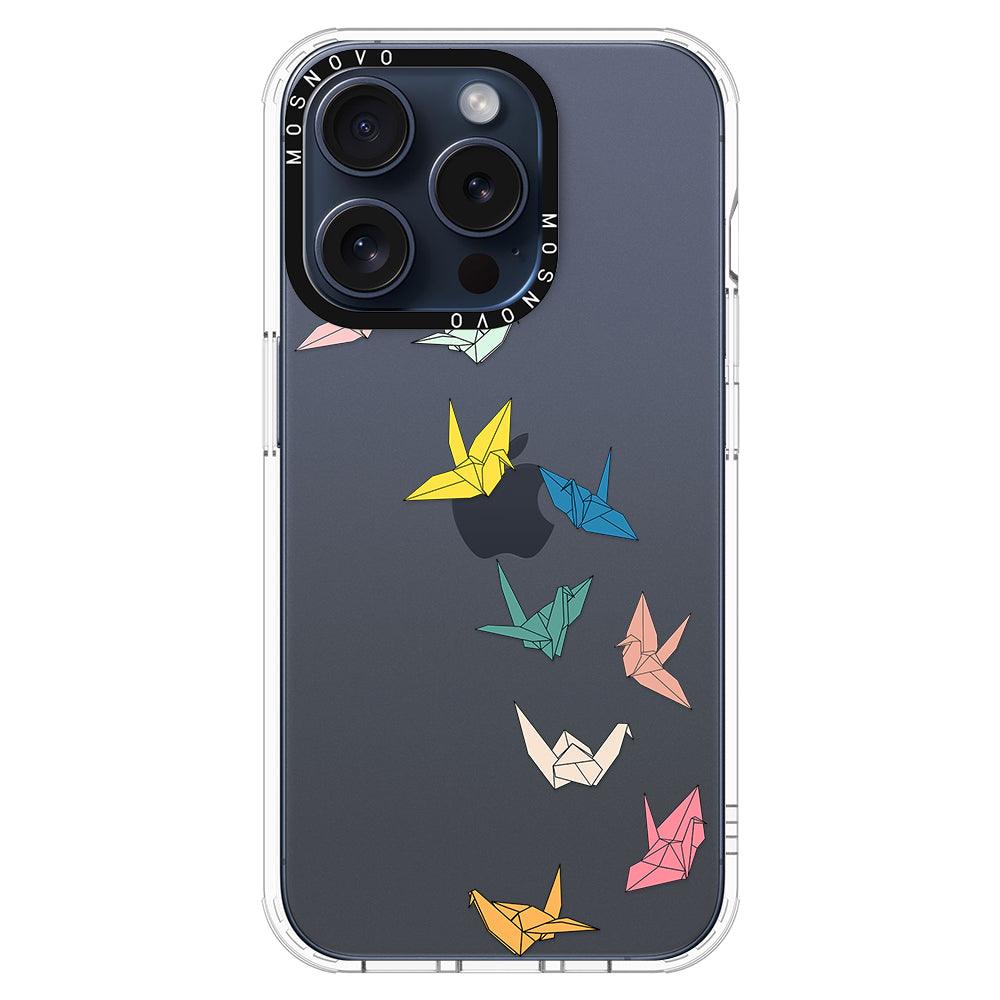 Paper Crane Phone Case - iPhone 15 Pro Case - MOSNOVO