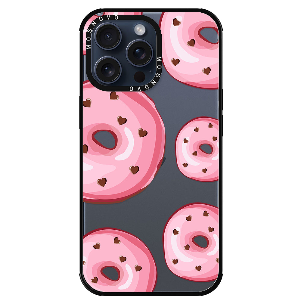 Pink Donuts Phone Case - iPhone 15 Pro Max Case - MOSNOVO