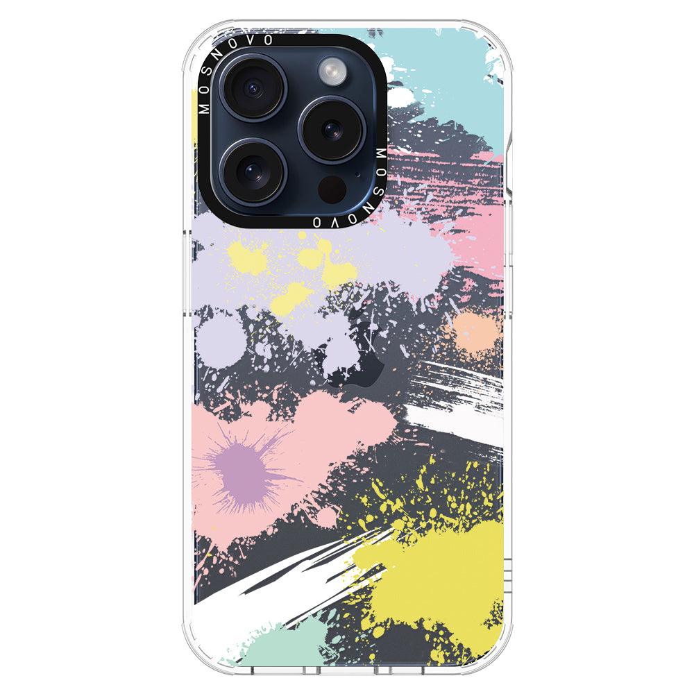 Splash Paint Phone Case - iPhone 15 Pro Case - MOSNOVO