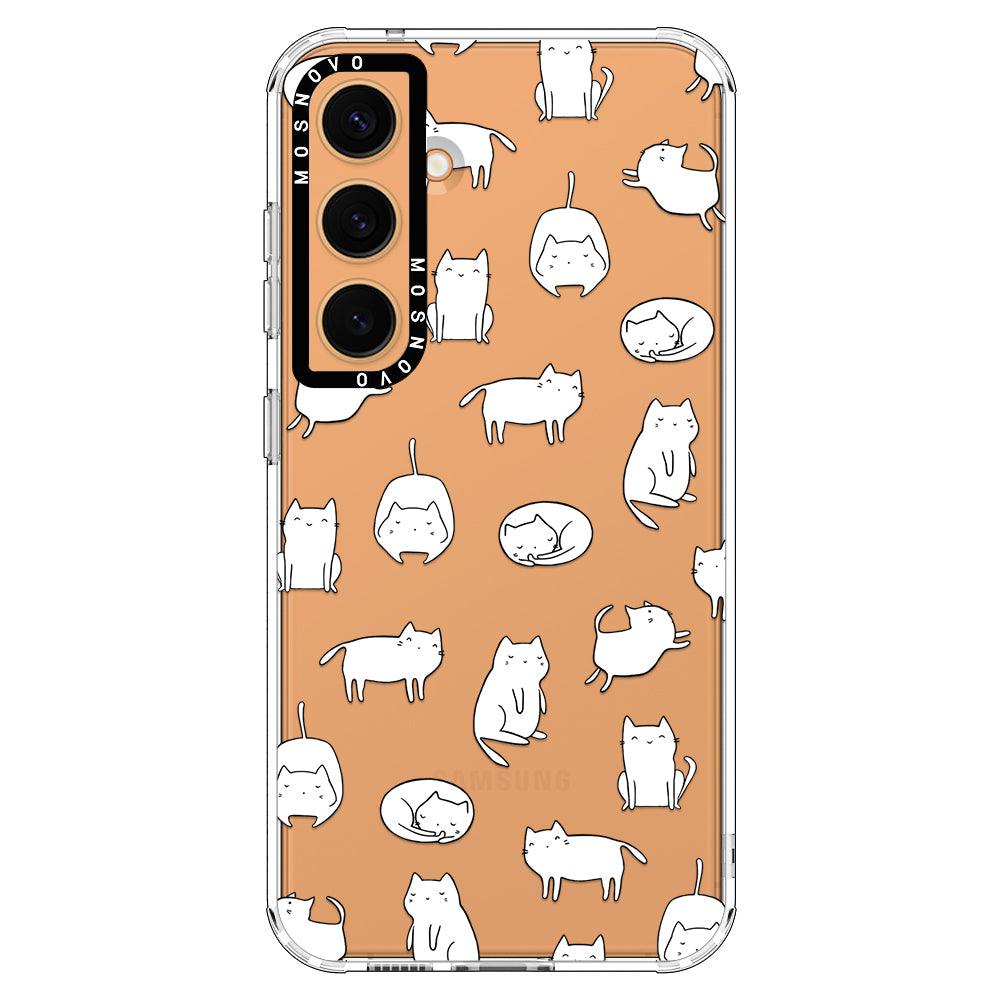 Kawaii Cat Phone Case - Samsung Galaxy S24 Plus Case - MOSNOVO