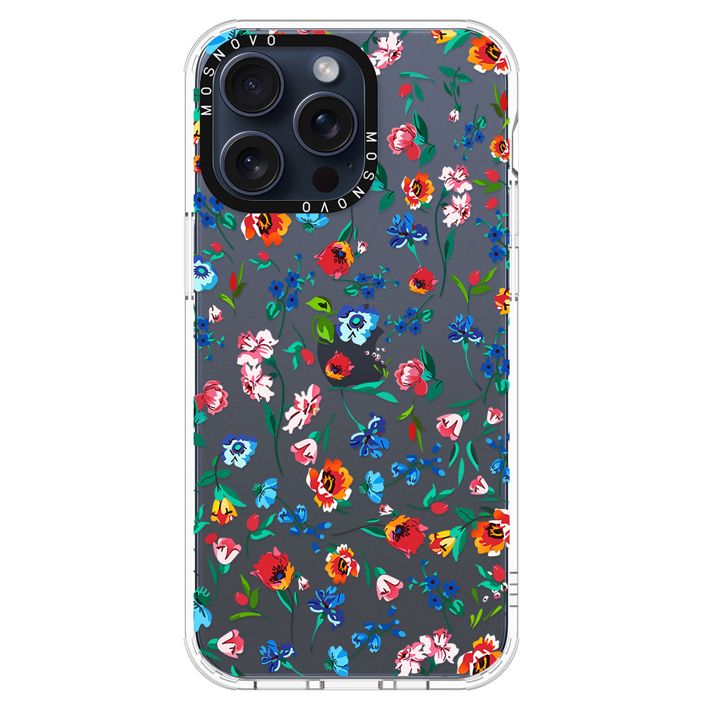 Little Wild Flower Phone Case - iPhone 15 Pro Max Case - MOSNOVO