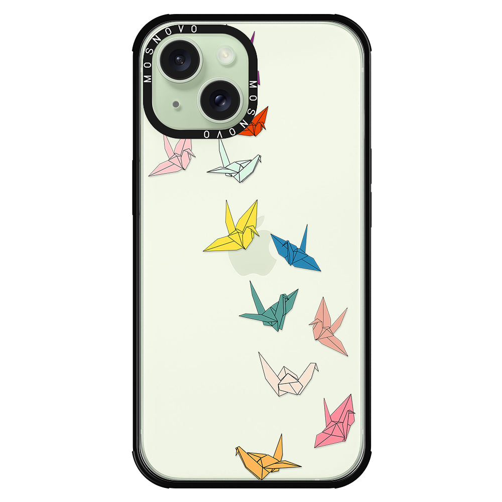 Paper Crane Phone Case - iPhone 15 Plus Case - MOSNOVO