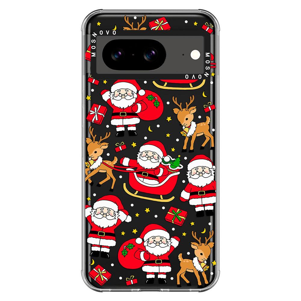 Cute Santa Claus Deer Phone Case - Google Pixel 8 Case