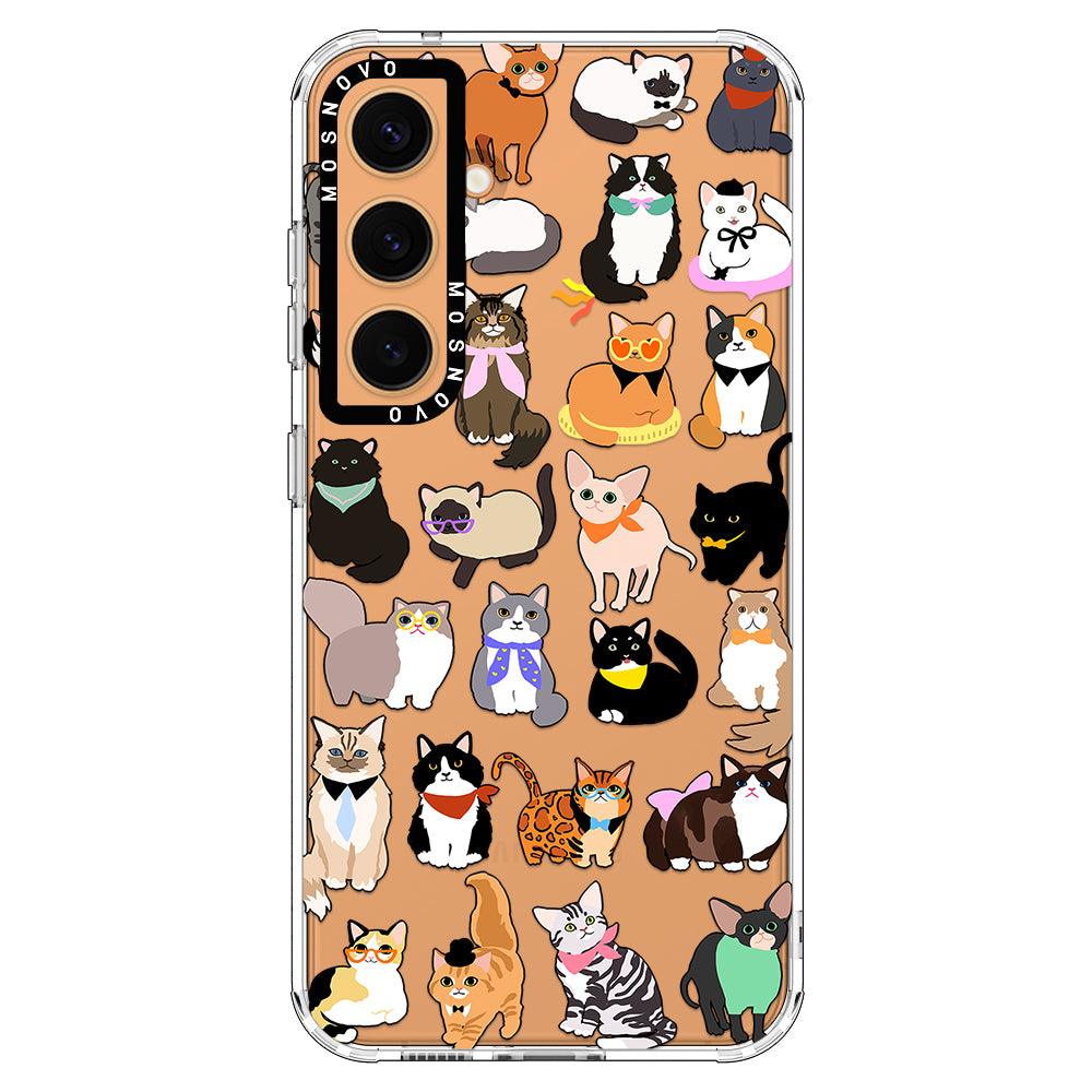 Cute Cats Phone Case - Samsung Galaxy S24 Plus Case - MOSNOVO