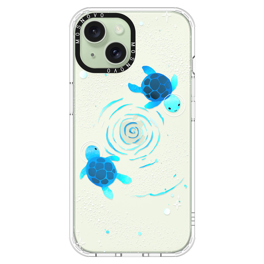 Space Turtle Phone Case - iPhone 15 Case Clear