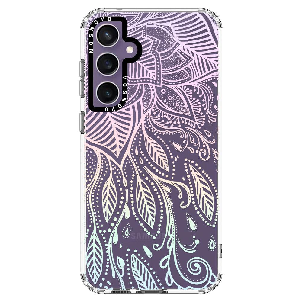 Pastel Rainbow Mandala Phone Case - Samsung Galaxy S23 FE Case