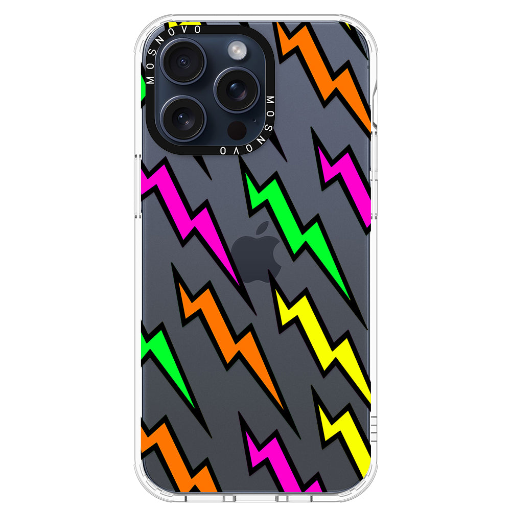 Colorful Lightning Phone Case - iPhone 15 Pro Max Case - MOSNOVO