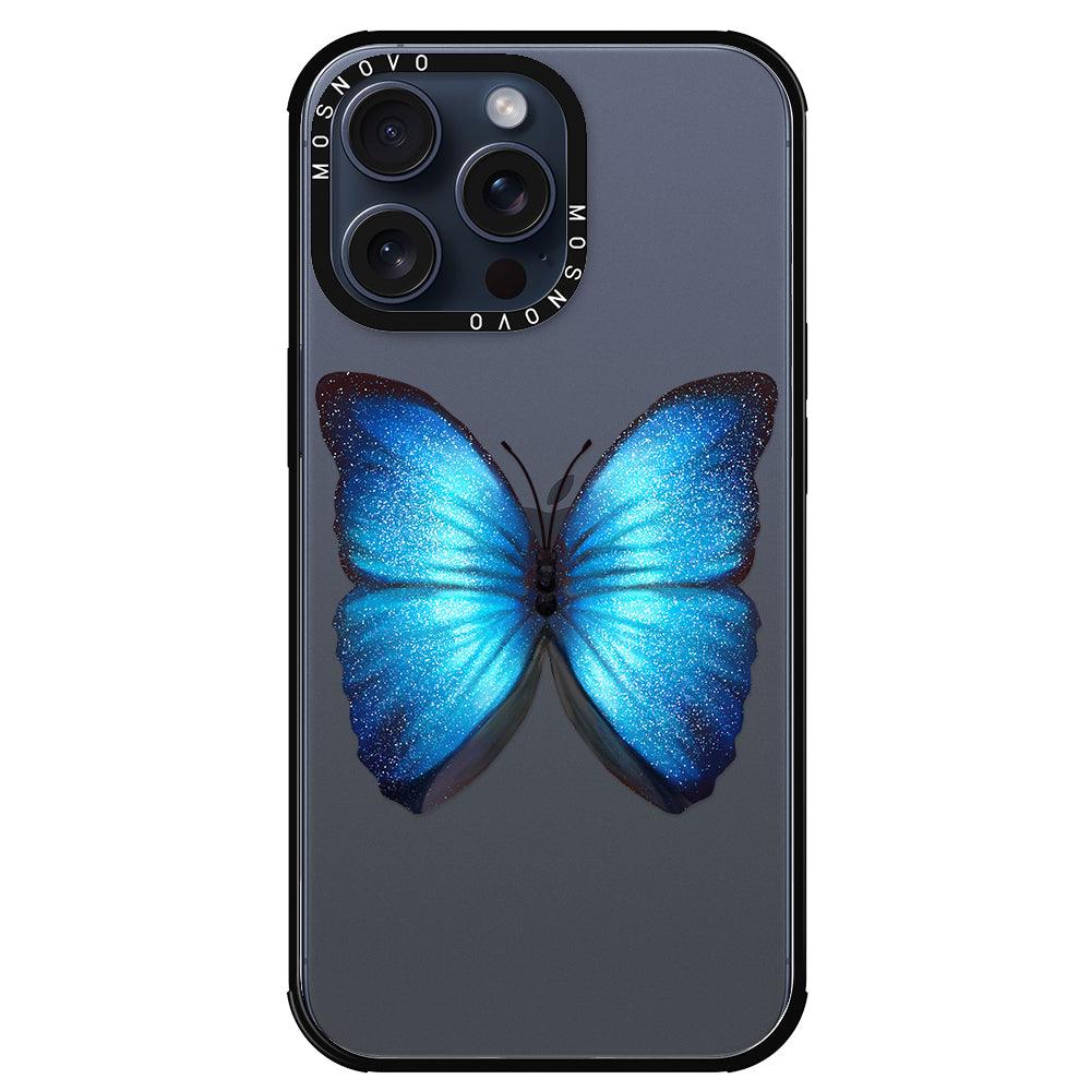 Shimmering Butterfly Phone Case - iPhone 15 Pro Max Case - MOSNOVO