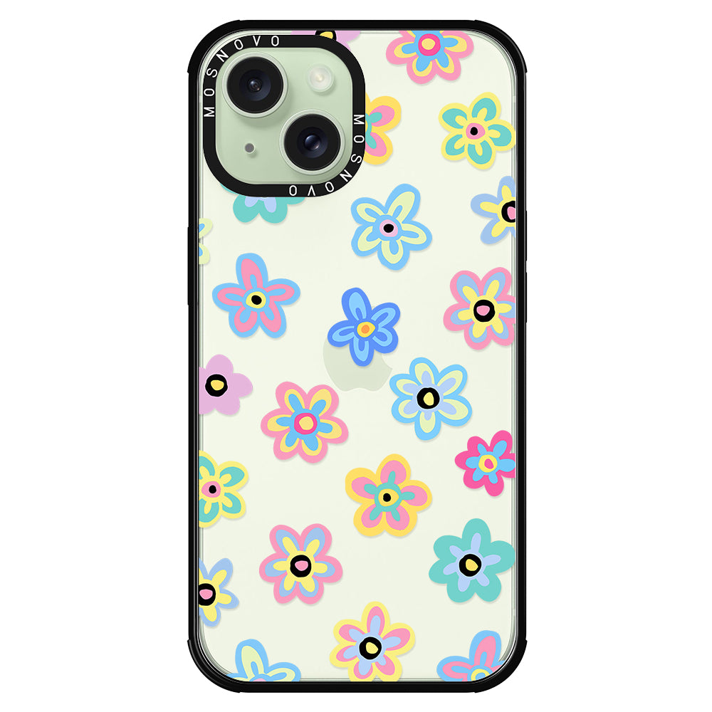 Groovy Flower Phone Case - iPhone 15 Case - MOSNOVO