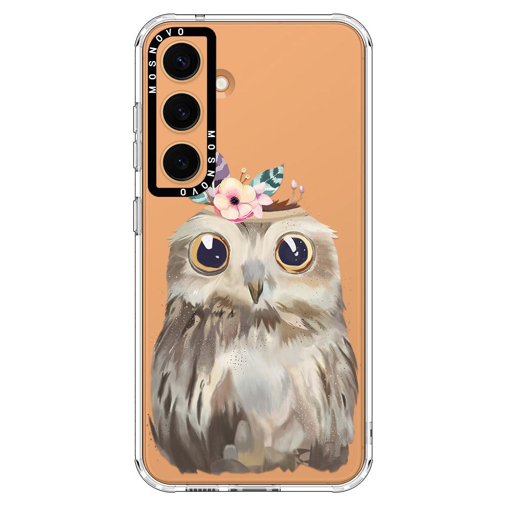 Cute Owl Phone Case - Samsung Galaxy S24 Case - MOSNOVO