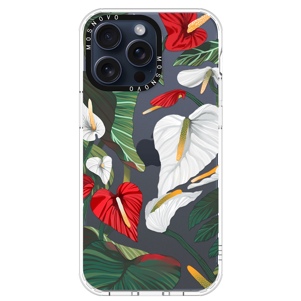 Anthurium Phone Case - iPhone 15 Pro Max Case - MOSNOVO