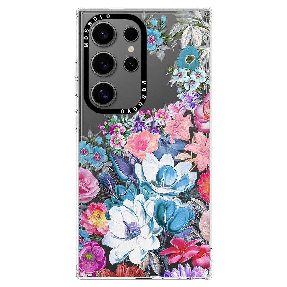 Magnolia Flower Phone Case - Samsung Galaxy S24 Ultra Case - MOSNOVO