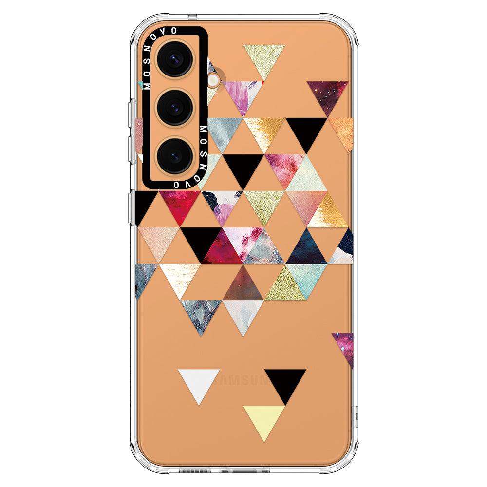 Triangles Stone Marble Phone Case - Samsung Galaxy S24 Plus Case - MOSNOVO