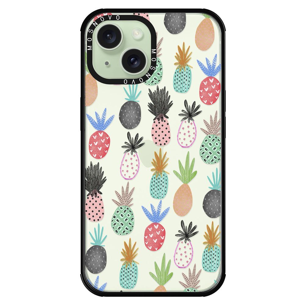 Cute Pineapple Phone Case - iPhone 15 Plus Case - MOSNOVO