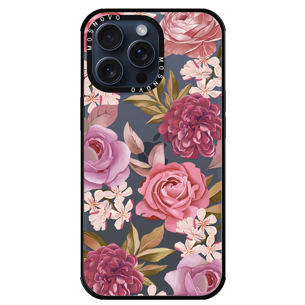 Blossom Flowe Floral Phone Case - iPhone 15 Pro Max Case - MOSNOVO