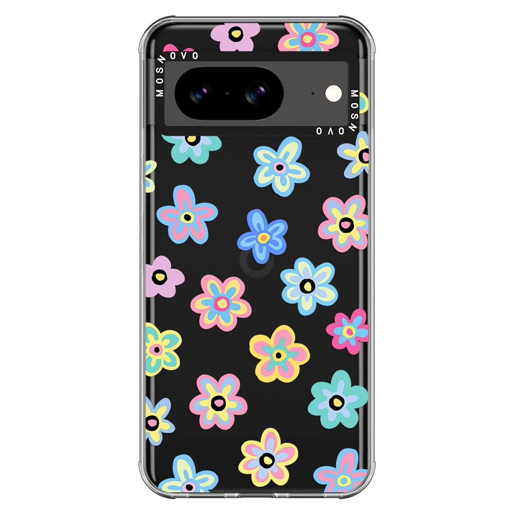 Groovy Flower Phone Case - Google Pixel 8 Case - MOSNOVO