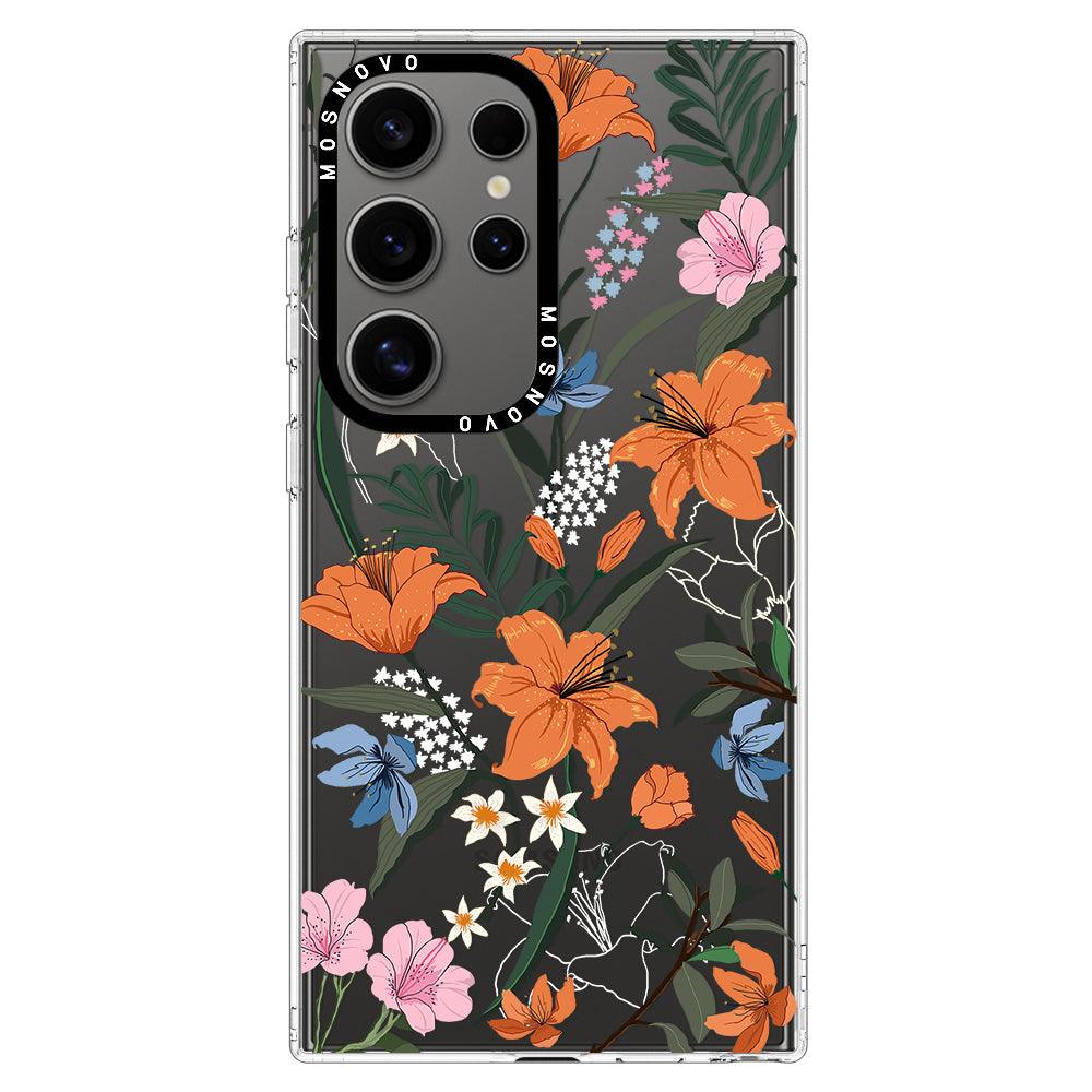 Lily Garden Phone Case - Samsung Galaxy S24 Ultra Case - MOSNOVO