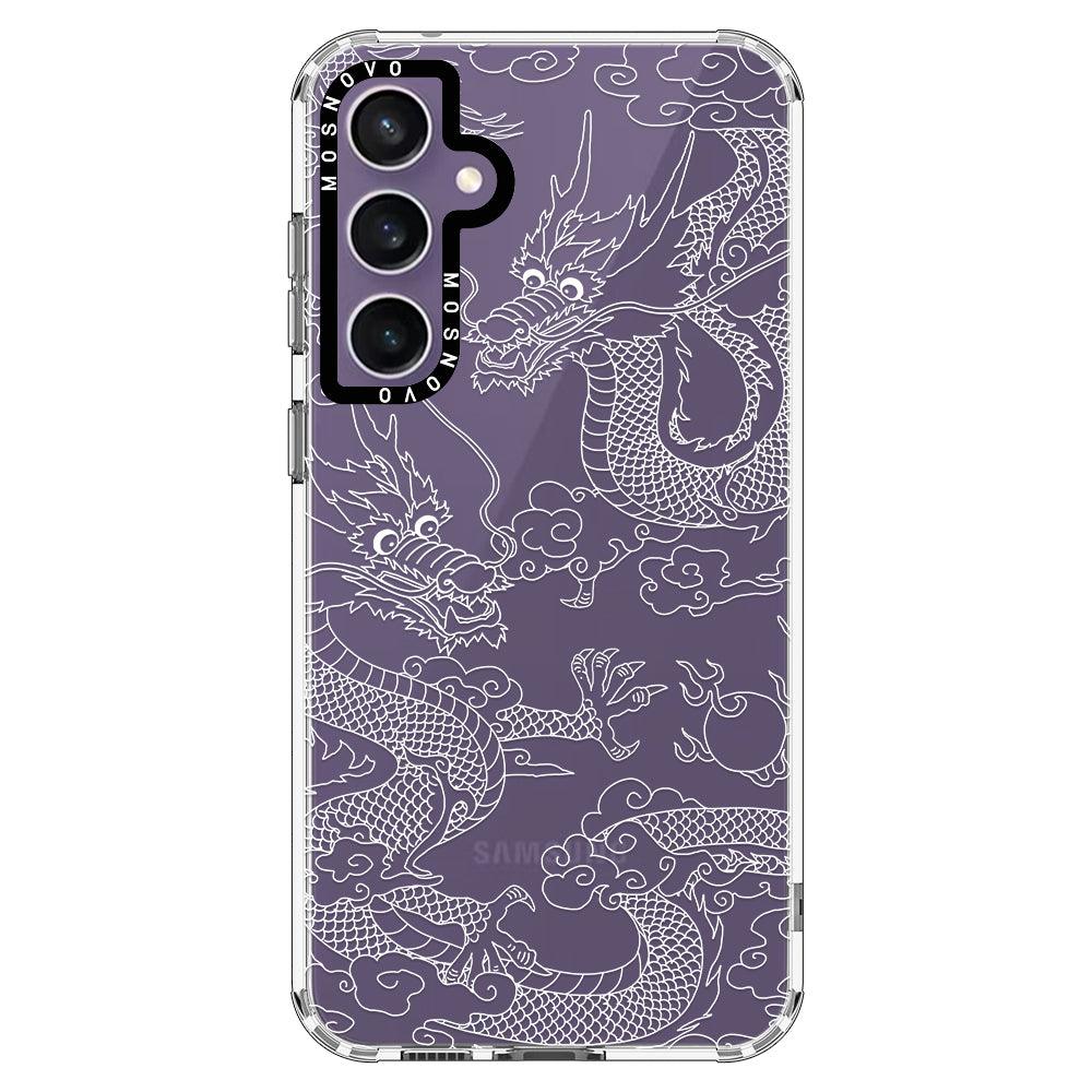 White Dragon Phone Case - Samsung Galaxy S23 FE Case