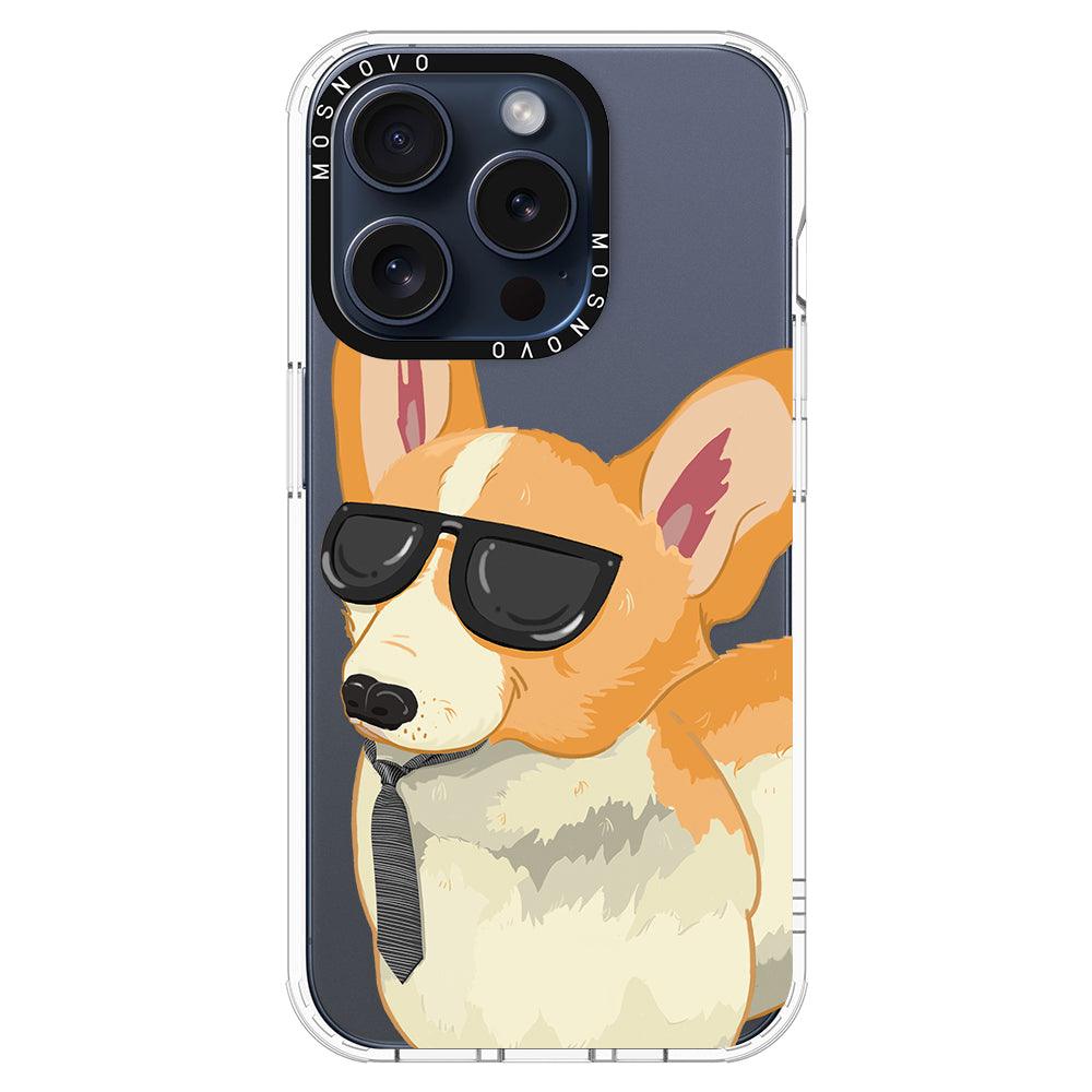 Fluffy Corgi Phone Case - iPhone 15 Pro Case - MOSNOVO