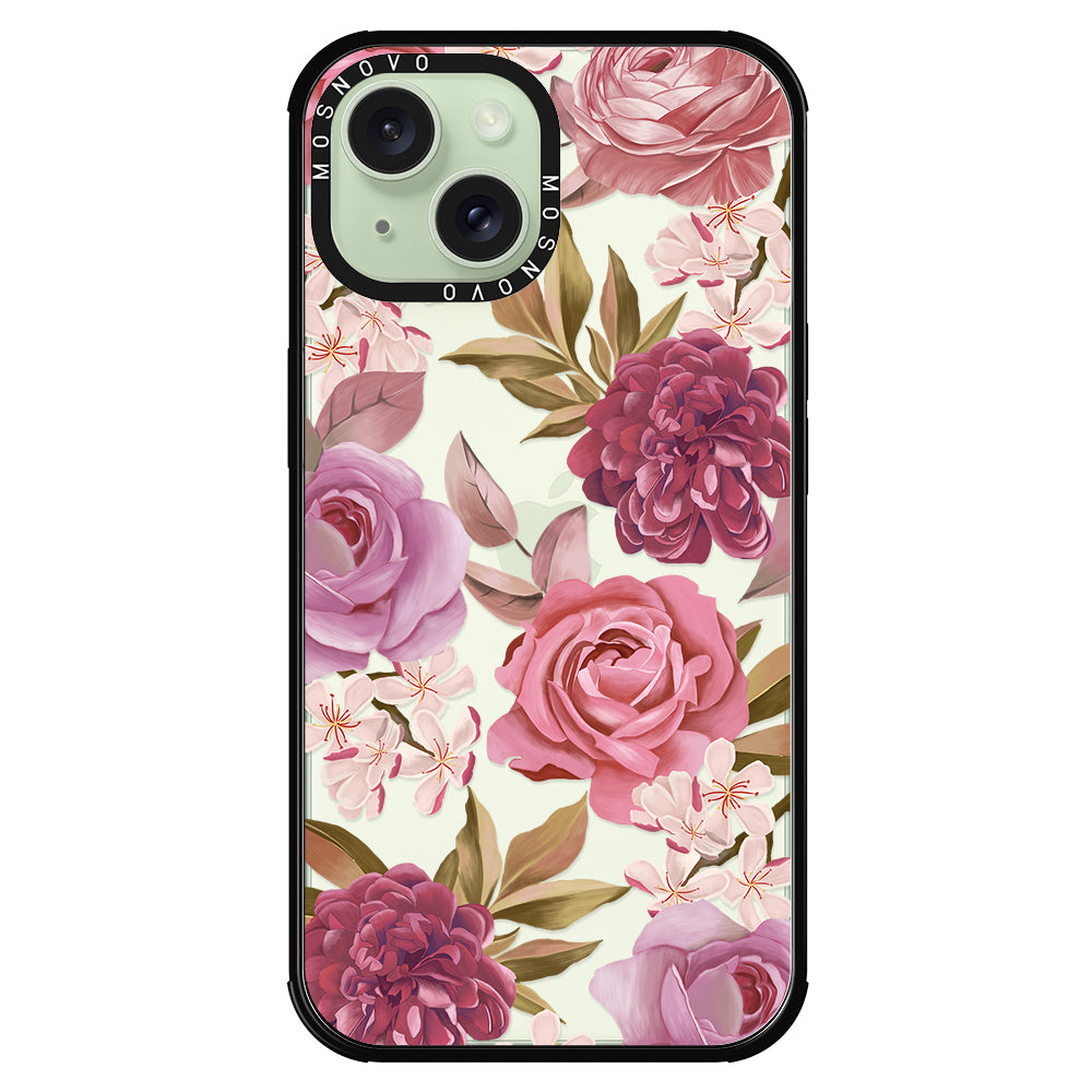 Blossom Flowe Floral Phone Case - iPhone 15 Case - MOSNOVO