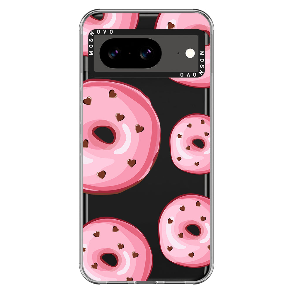 Pink Donuts Phone Case - Google Pixel 8 Case - MOSNOVO