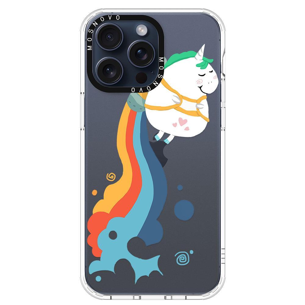 Cute Rainbow Unicorn Phone Case - iPhone 15 Pro Max Case - MOSNOVO