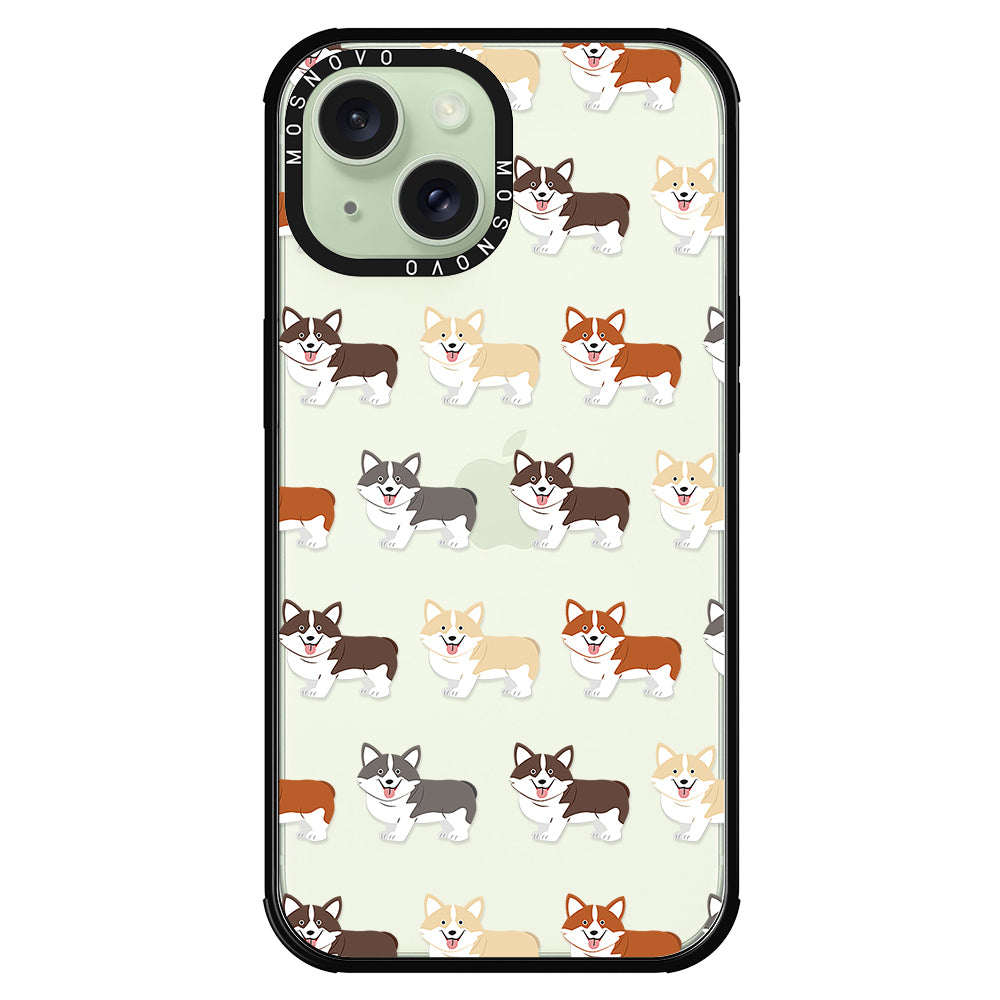 Cute Corgi Phone Case - iPhone 15 Plus Case - MOSNOVO