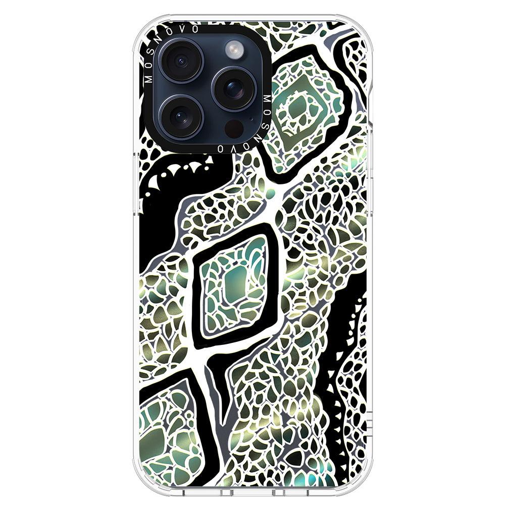 Jade Snake Phone Case - iPhone 15 Pro Max Case - MOSNOVO