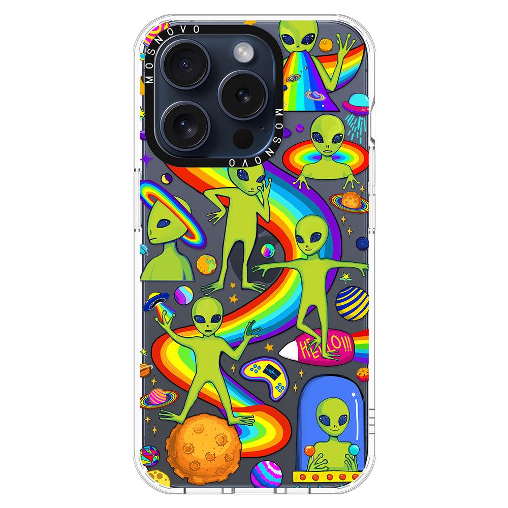 Funny Alien Phone Case - iPhone 15 Pro Case - MOSNOVO