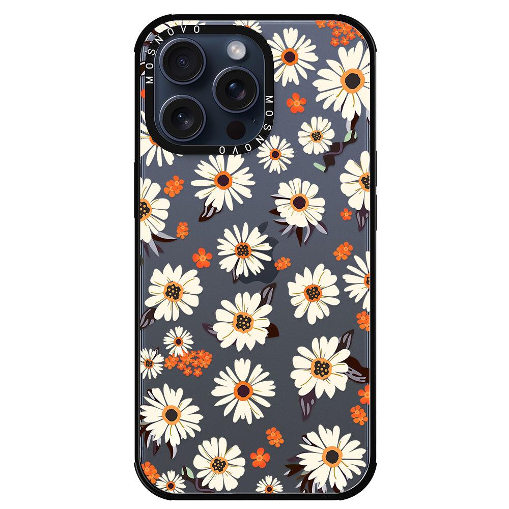 Spring Daisy Phone Case - iPhone 15 Pro Max Case - MOSNOVO