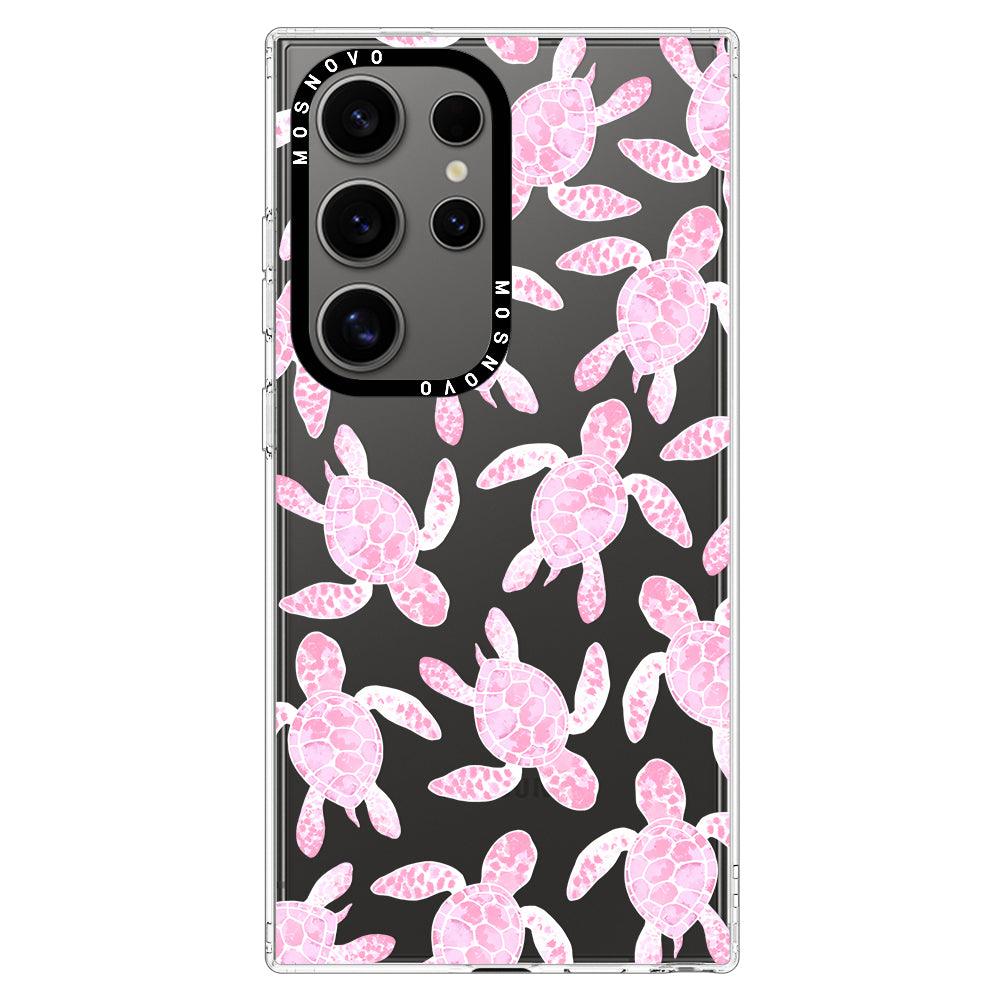 Pink Turtle Phone Case - Samsung Galaxy S24 Ultra Case